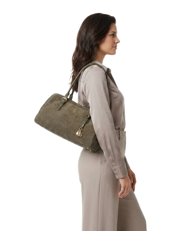 Lauren Ralph Lauren Marcy Large Sac porté épaule botanic green