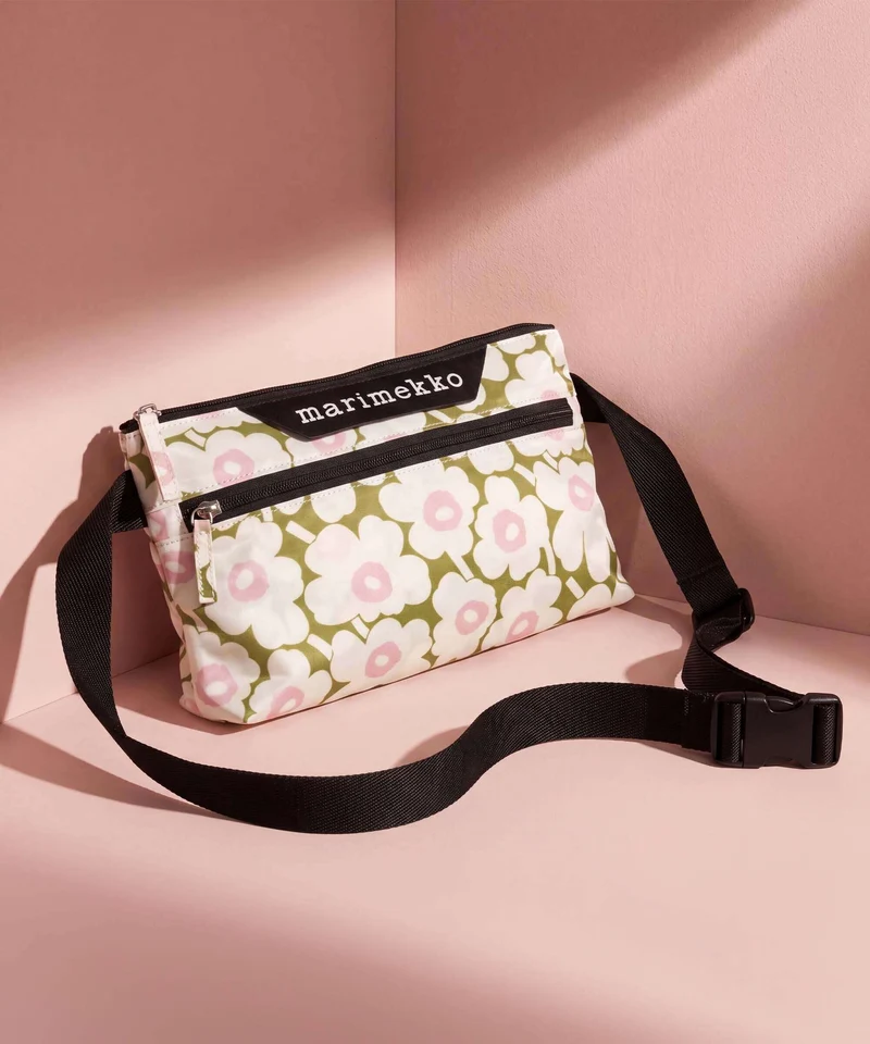 Marimekko Neat S Unikko Sac bandoulière light yellow/green/lt pink