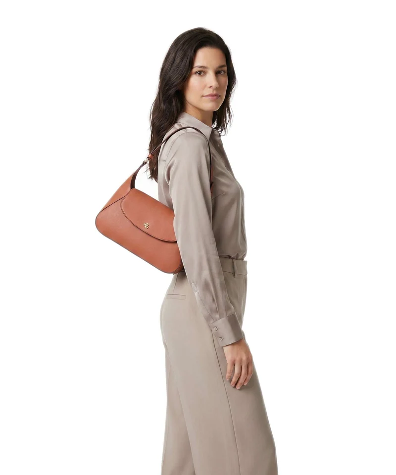 Lauren Ralph Lauren Schylar Medium Sac porté épaule red terracotta