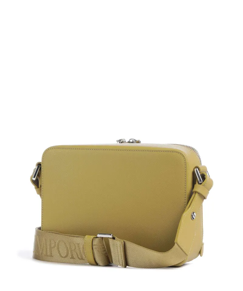 Emporio Armani Business Regenerated Sac bandoulière ecru olive