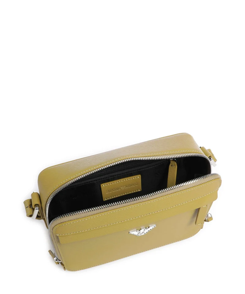 Emporio Armani Business Regenerated Sac bandoulière ecru olive