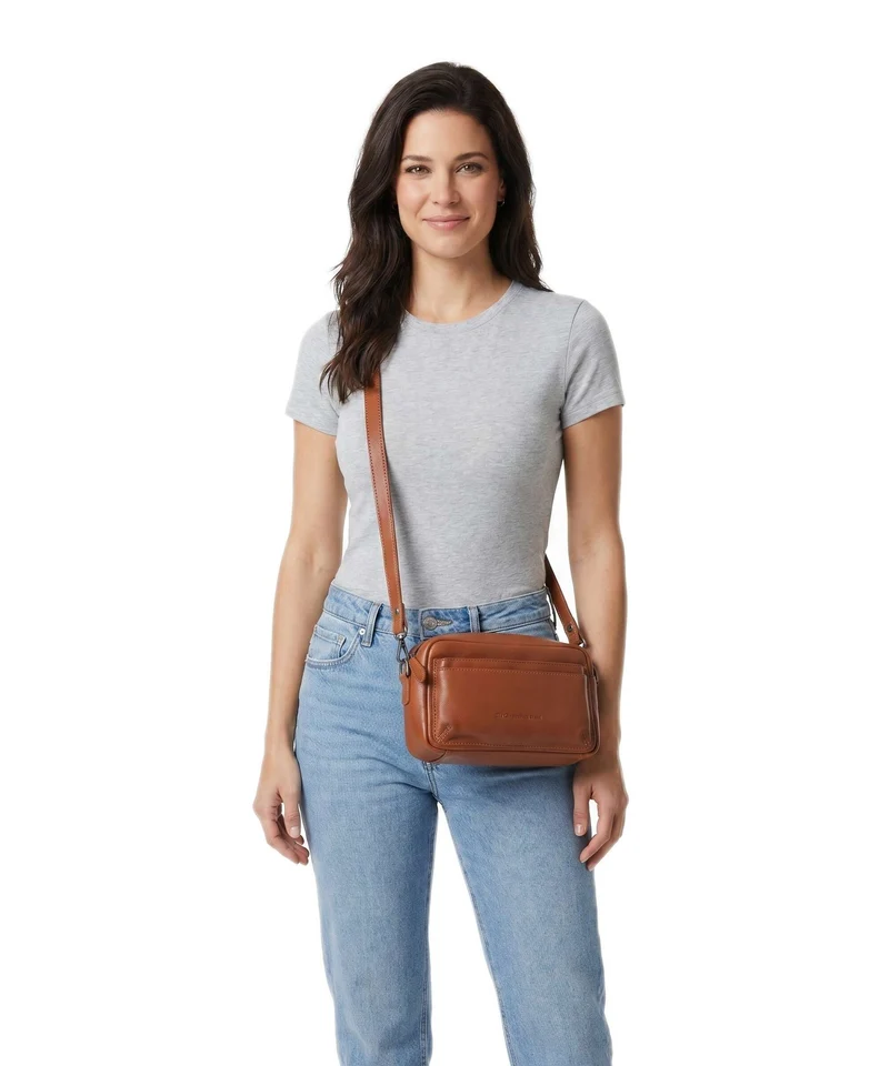 The Chesterfield Brand Serene Liora Sac porté épaule cognac