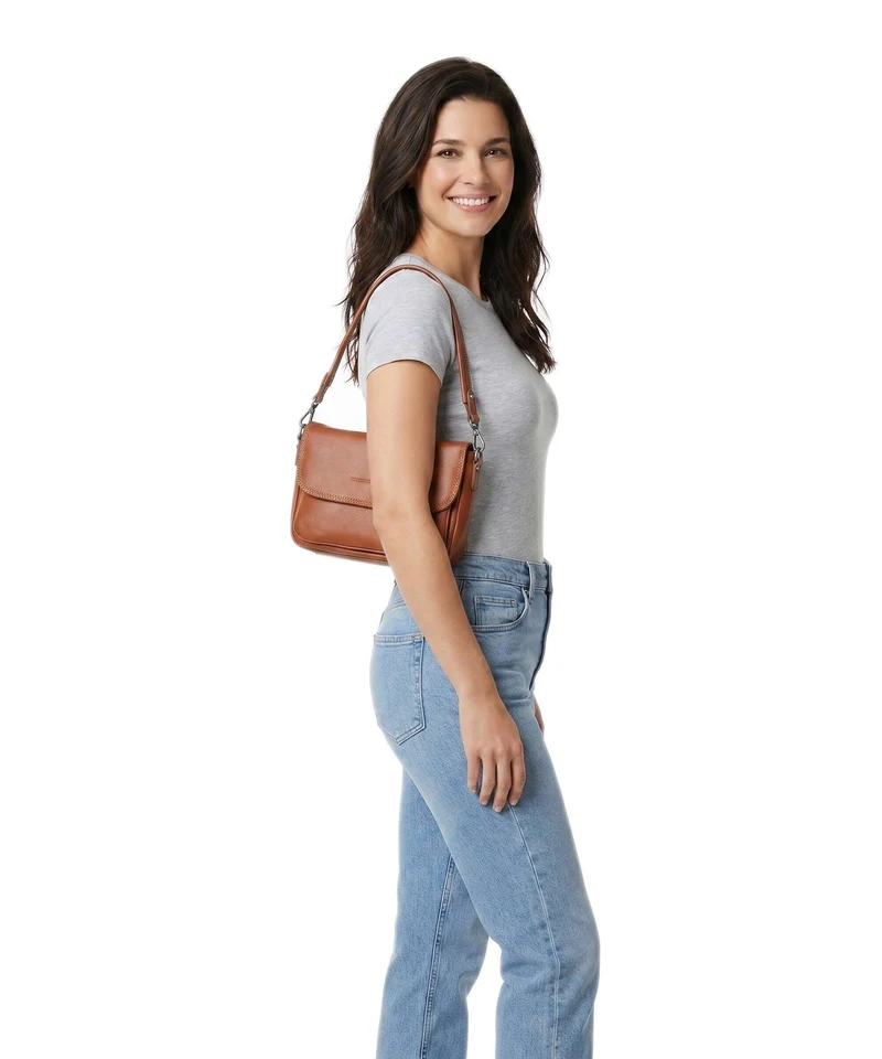 The Chesterfield Brand Serene Miloa Sac porté épaule cognac