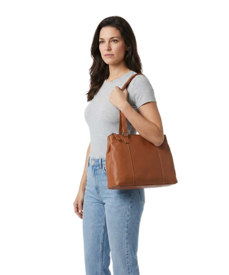 The Chesterfield Brand Serene Marvos Sac porté épaule cognac