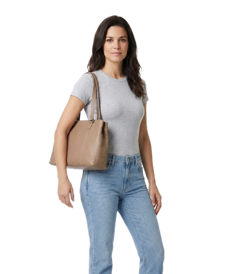 The Chesterfield Brand Serene Marvos Sac porté épaule taupe