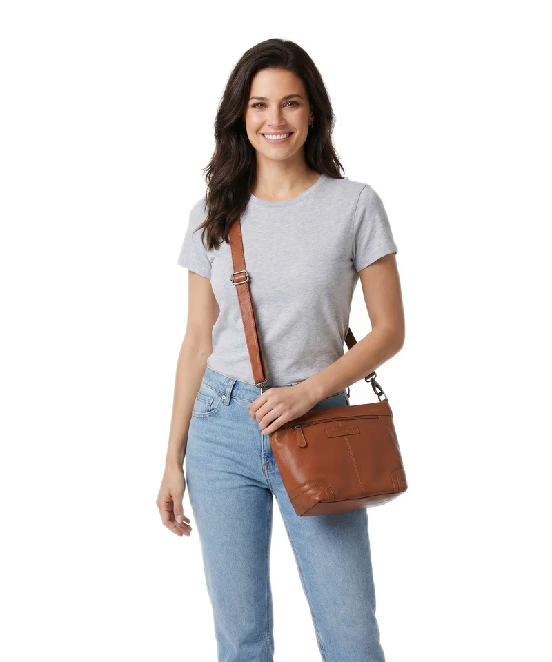 The Chesterfield Brand Serene Zarita Sac porté épaule cognac