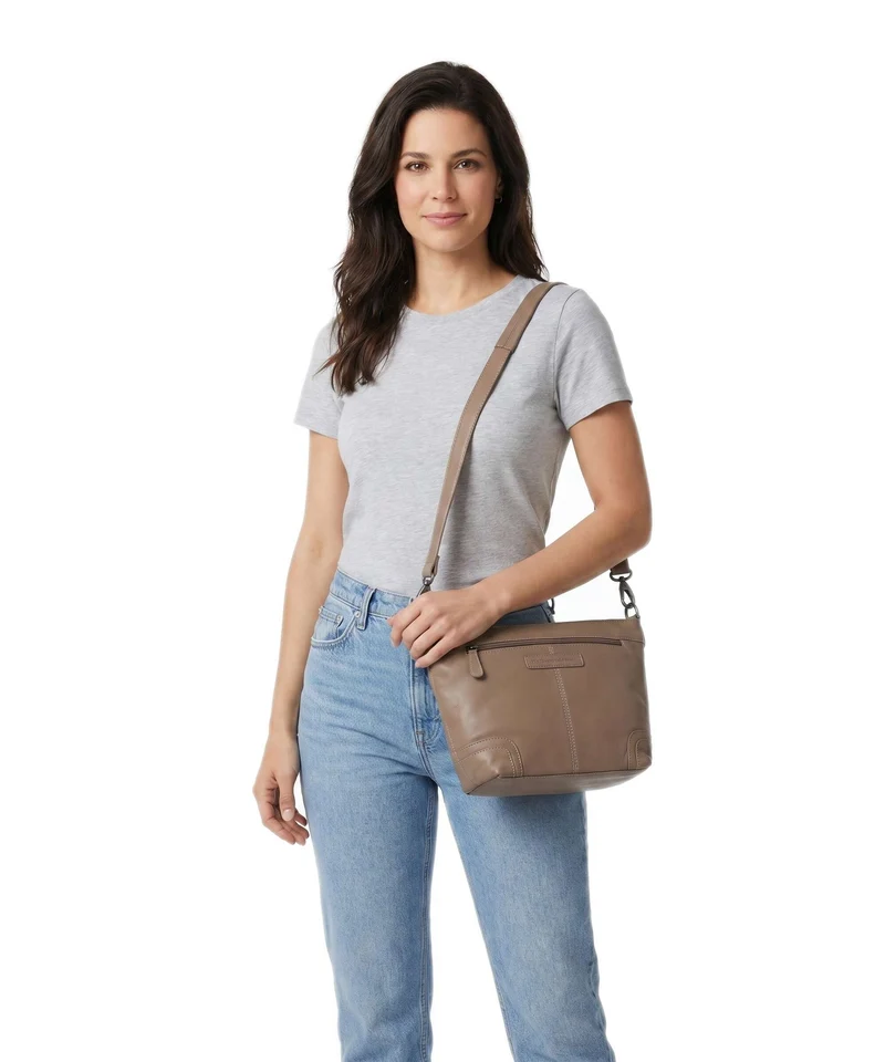 The Chesterfield Brand Serene Zarita Sac porté épaule taupe