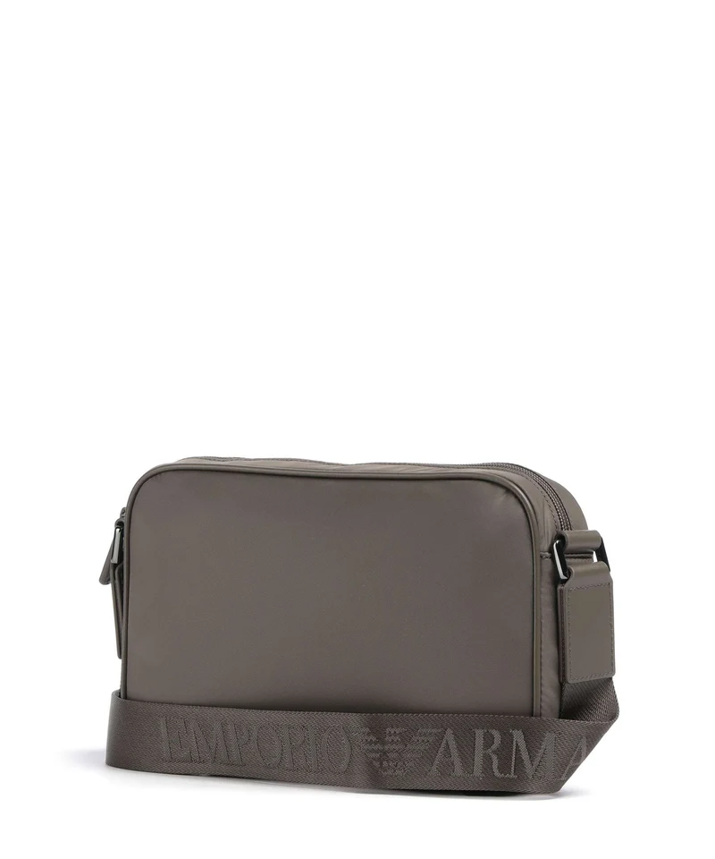 Emporio Armani Recycled Nylon Sac bandoulière major brown