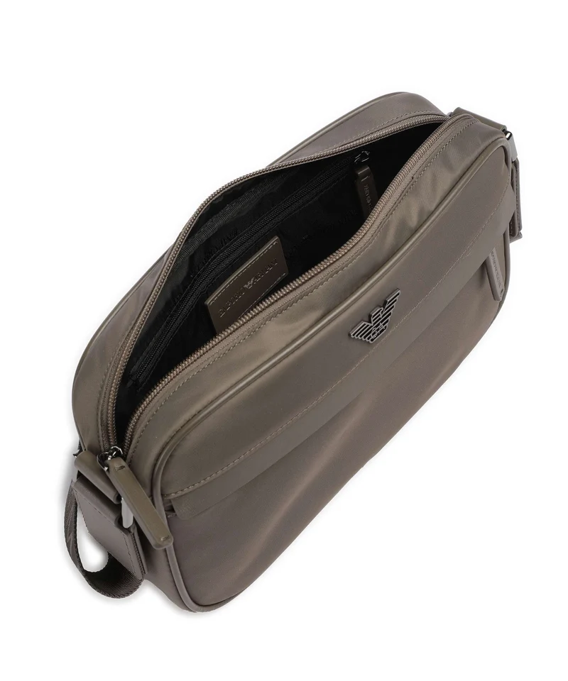 Emporio Armani Recycled Nylon Sac bandoulière major brown