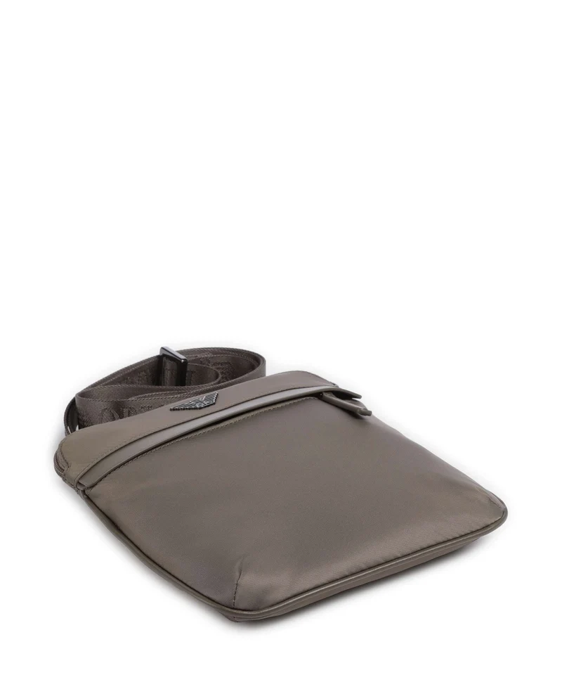 Emporio Armani Recycled Nylon Sac bandoulière major brown