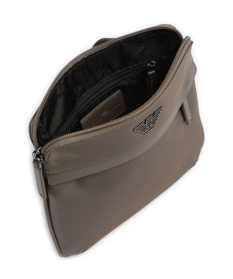Emporio Armani Recycled Nylon Sac bandoulière major brown