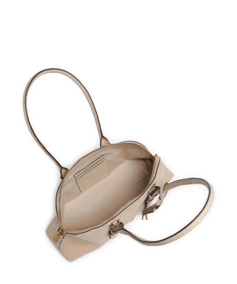 Pinko Bowling Horizontal Big Sac porté épaule beige/grigio fumo/antique gold