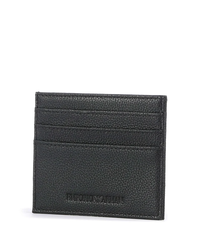 Emporio Armani Milano Étui à cartes crédit black beauty