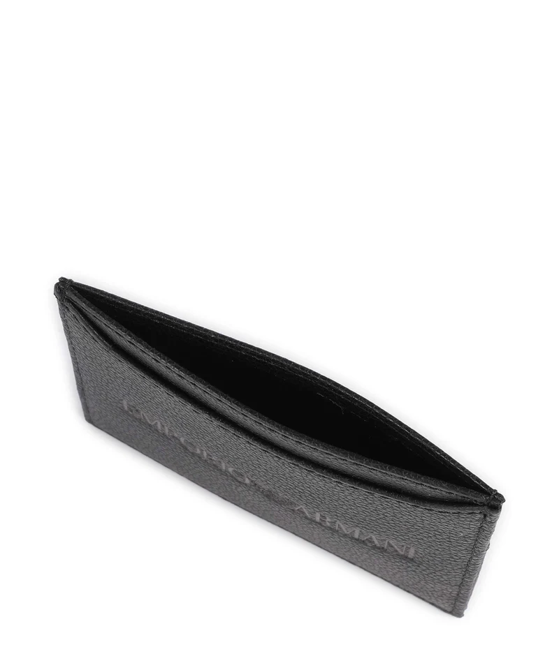 Emporio Armani Milano Étui à cartes crédit black beauty