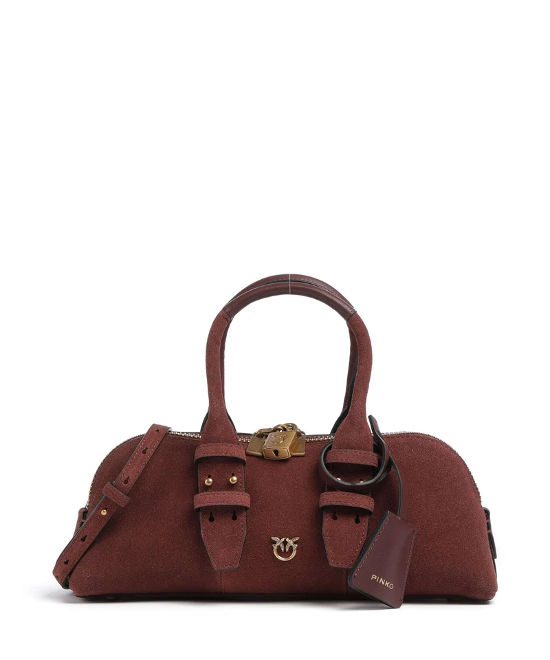 Pinko Bowling Horizontal Sac à main rosso vino/antique gold