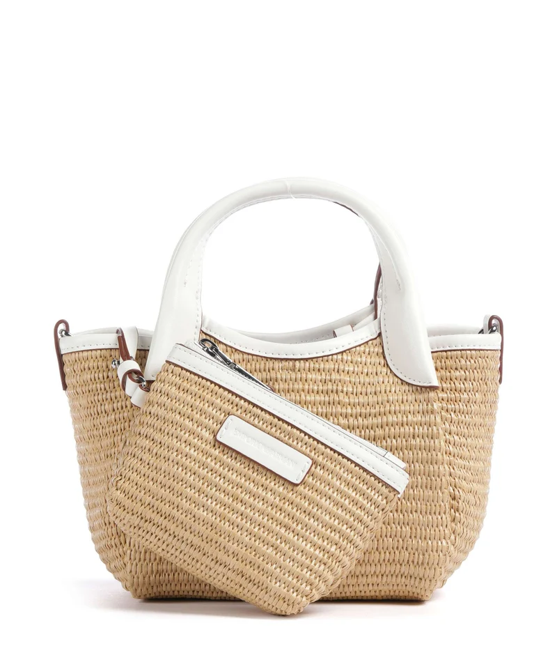Emporio Armani Durini 24 S Sac bandoulière naturale/bianco