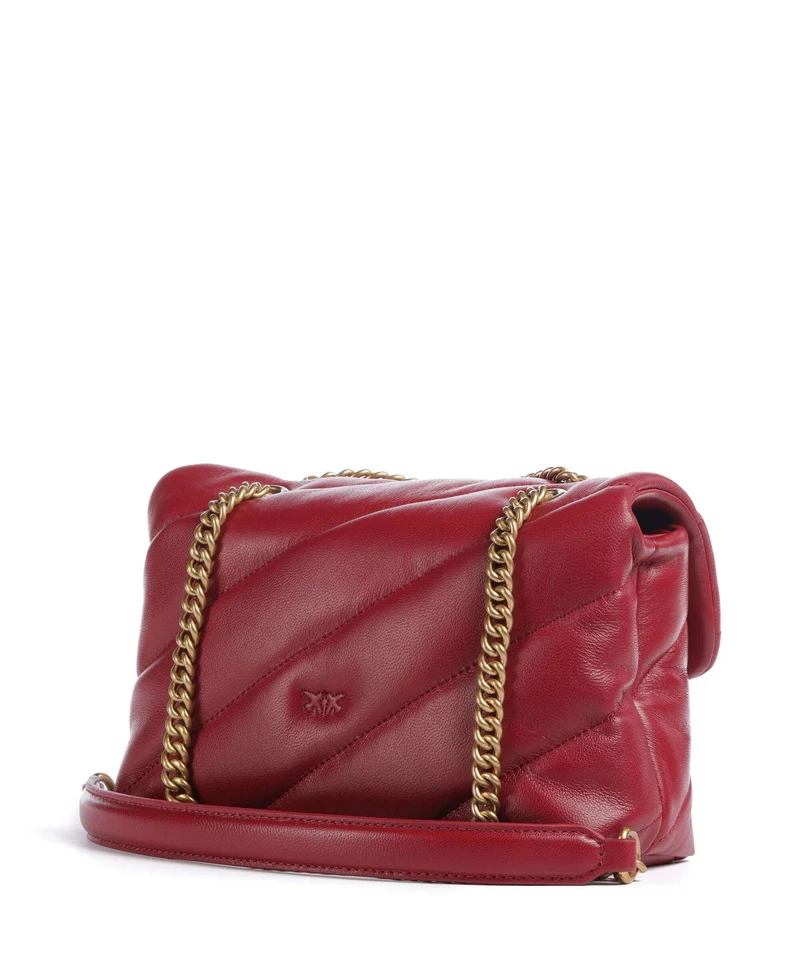 Pinko Love Puff Mini Sac porté épaule rosso scuro/antique gold