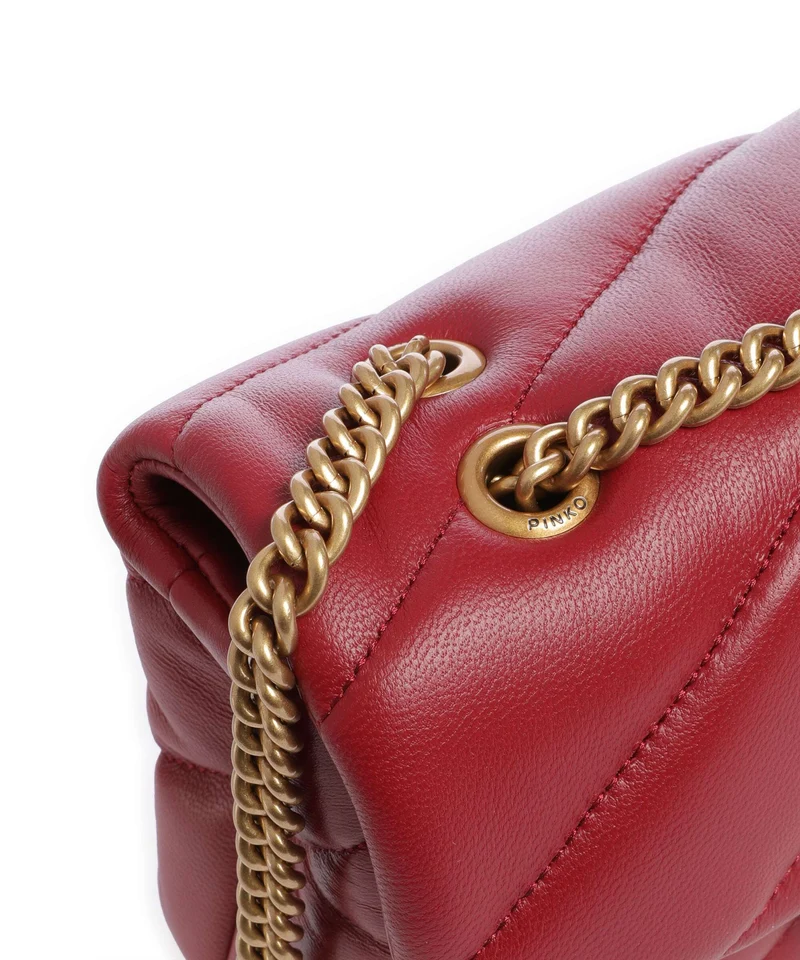 Pinko Love Puff Mini Sac porté épaule rosso scuro/antique gold