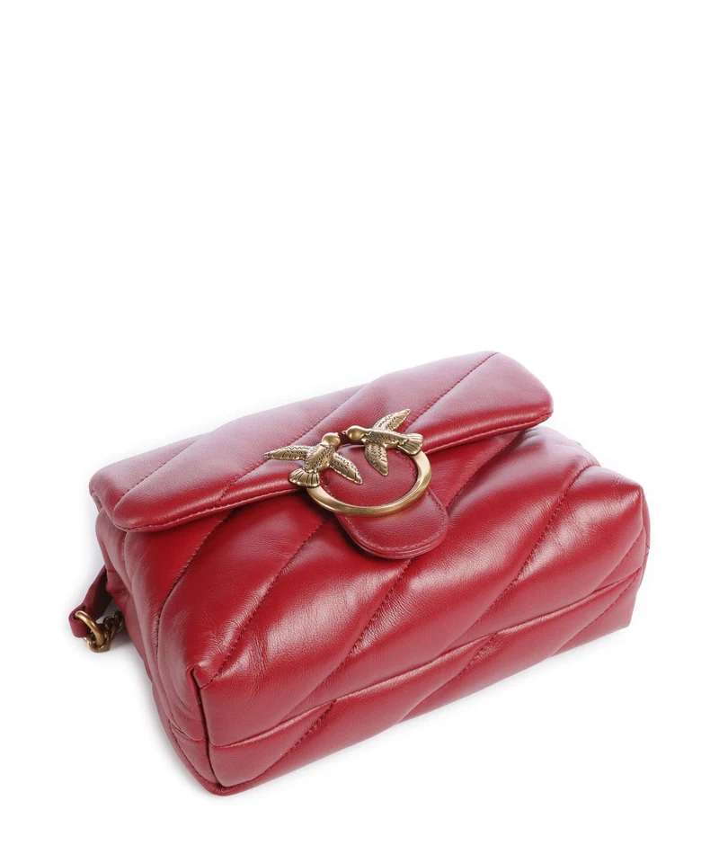 Pinko Love Puff Mini Sac porté épaule rosso scuro/antique gold