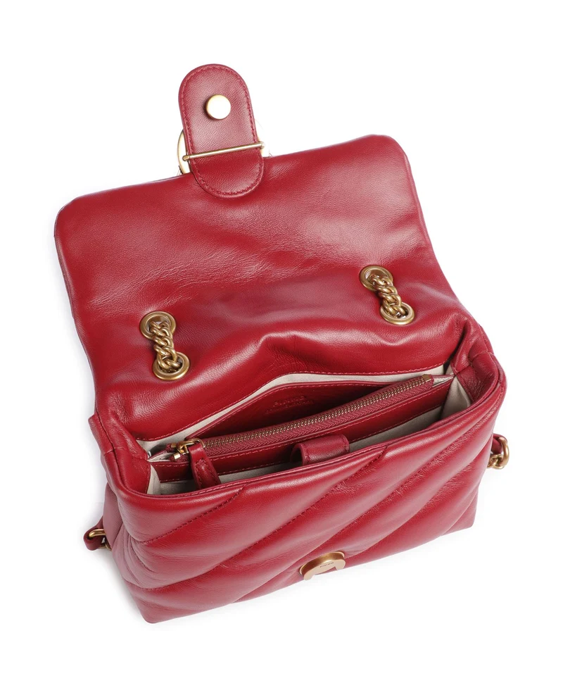 Pinko Love Puff Mini Sac porté épaule rosso scuro/antique gold