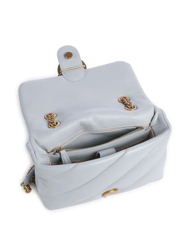 Pinko Love Puff Mini Sac porté épaule azzurro celeste/antique gold