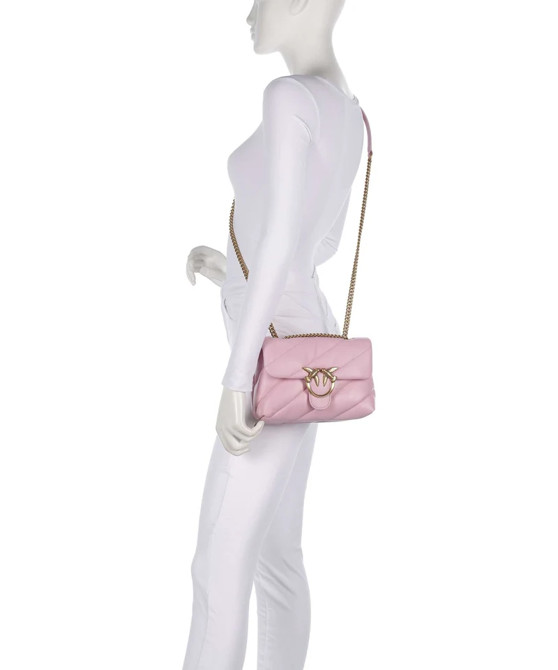 Pinko Love Puff Mini Sac porté épaule rosa chiaro/antique gold