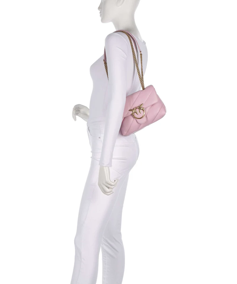 Pinko Love Puff Mini Sac porté épaule rosa chiaro/antique gold