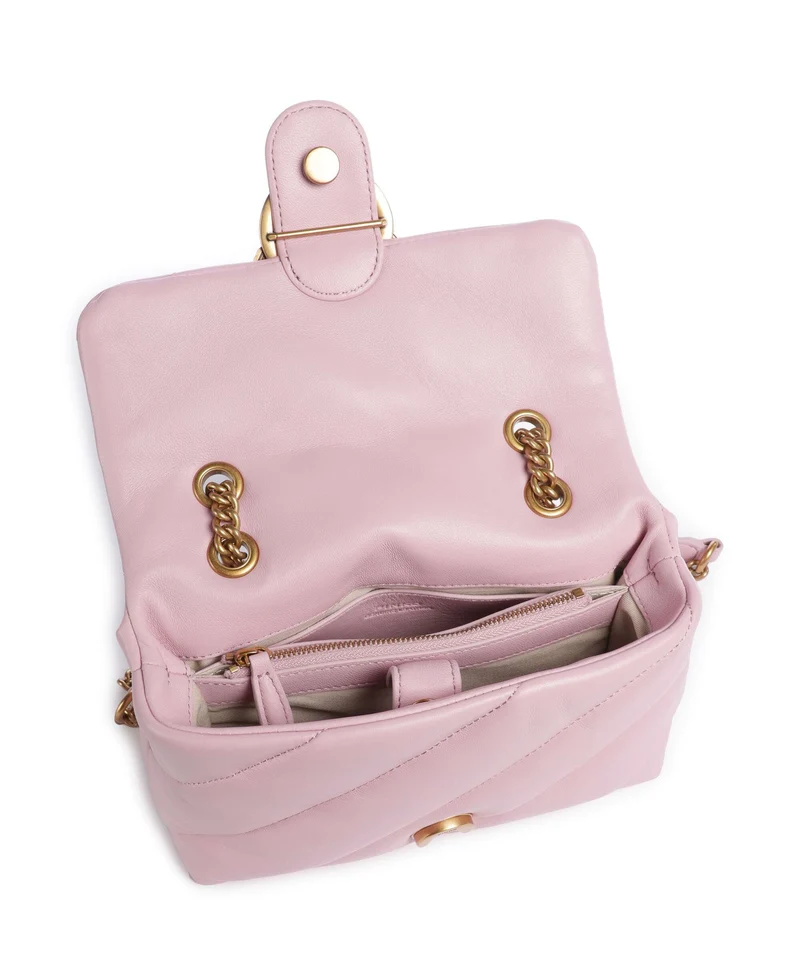 Pinko Love Puff Mini Sac porté épaule rosa chiaro/antique gold