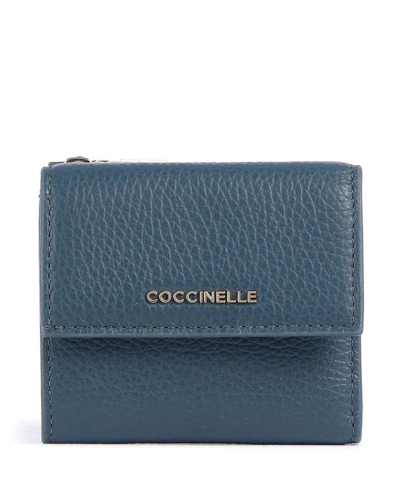 Coccinelle Metallic Soft Portefeuille deep blue
