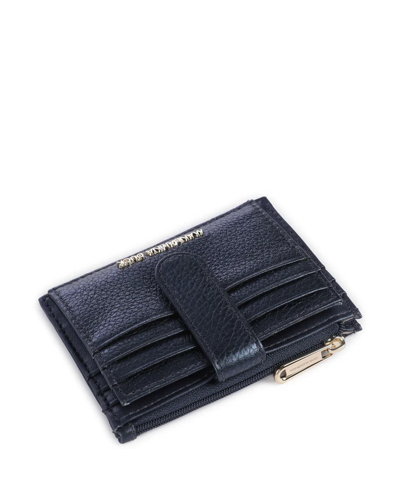 Mandarina Duck Mellow Metal Étui à cartes crédit blue indigo