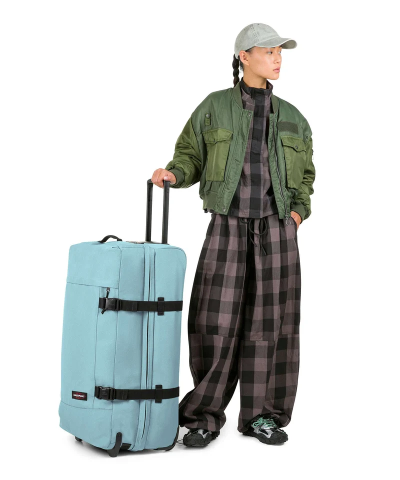 Eastpak Tranverz L Sac de voyage à roulettes waterfall blue