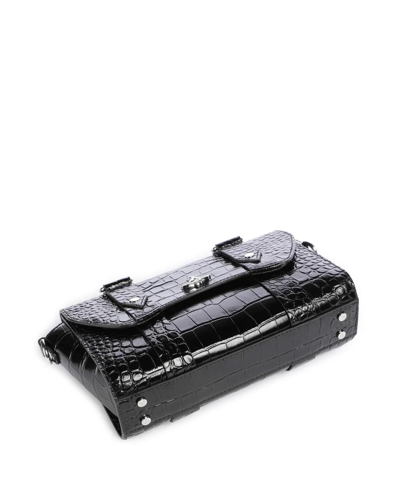 Vivienne Westwood Kimmy Embossed Croc Sac bandoulière black
