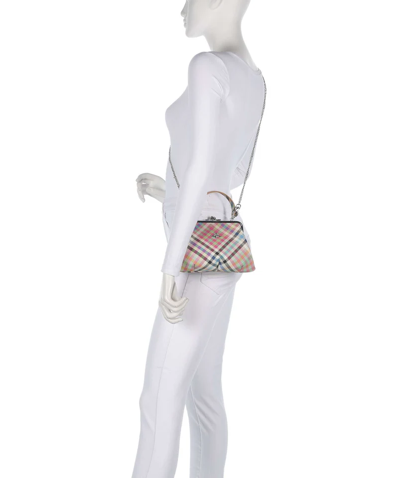 Vivienne Westwood Granny Frame Buccia D'Arancia Sac à main heather plaid