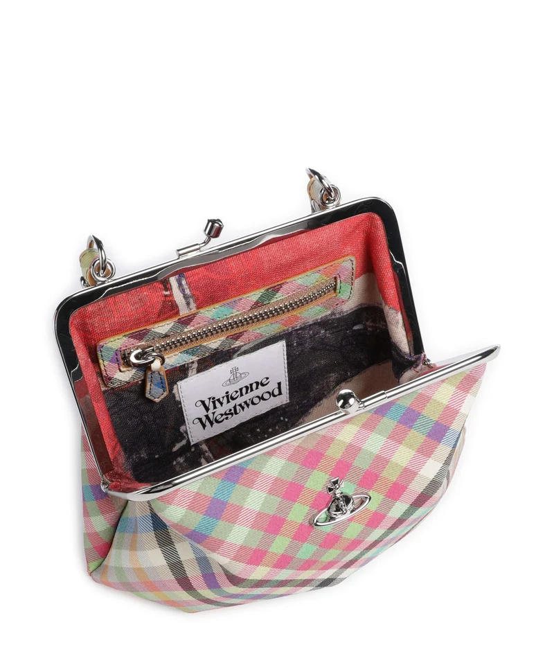 Vivienne Westwood Granny Frame Buccia D'Arancia Sac à main heather plaid