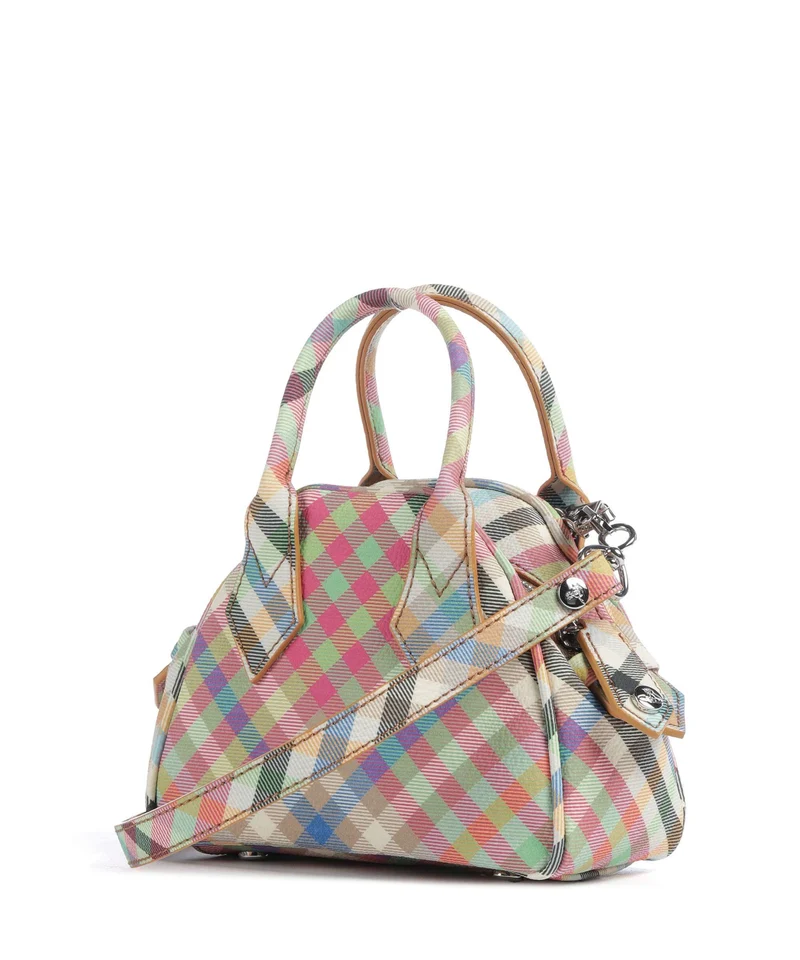 Vivienne Westwood Yasmine Buccia D'Arancia Mini Sac bandoulière heather plaid