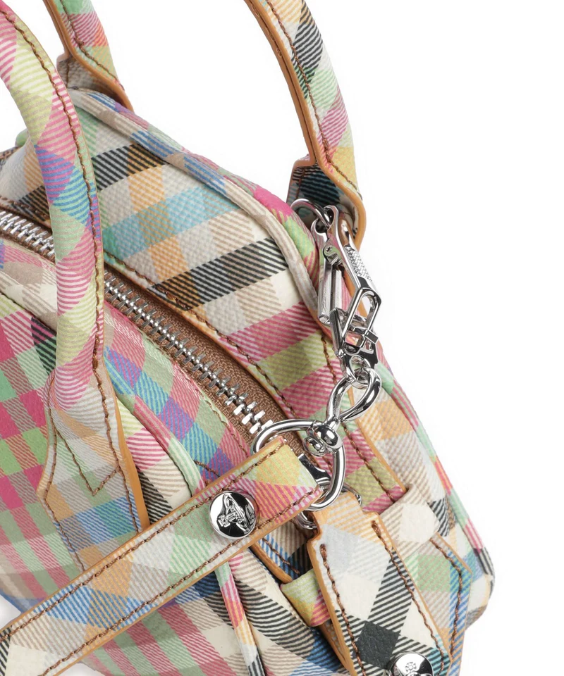 Vivienne Westwood Yasmine Buccia D'Arancia Mini Sac bandoulière heather plaid