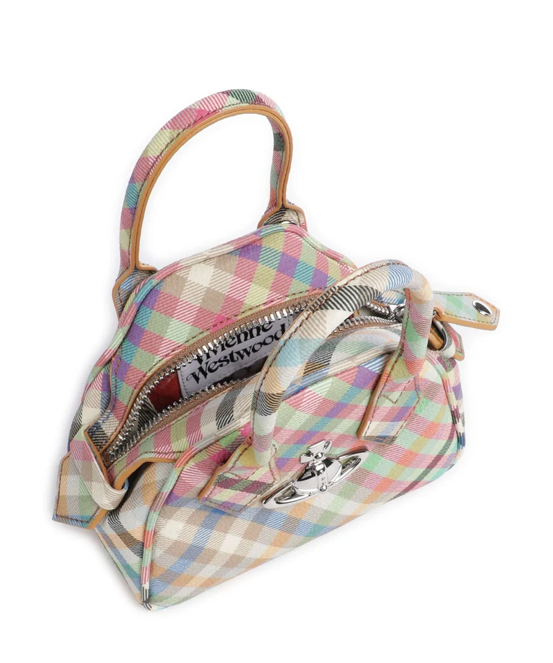 Vivienne Westwood Yasmine Buccia D'Arancia Mini Sac bandoulière heather plaid