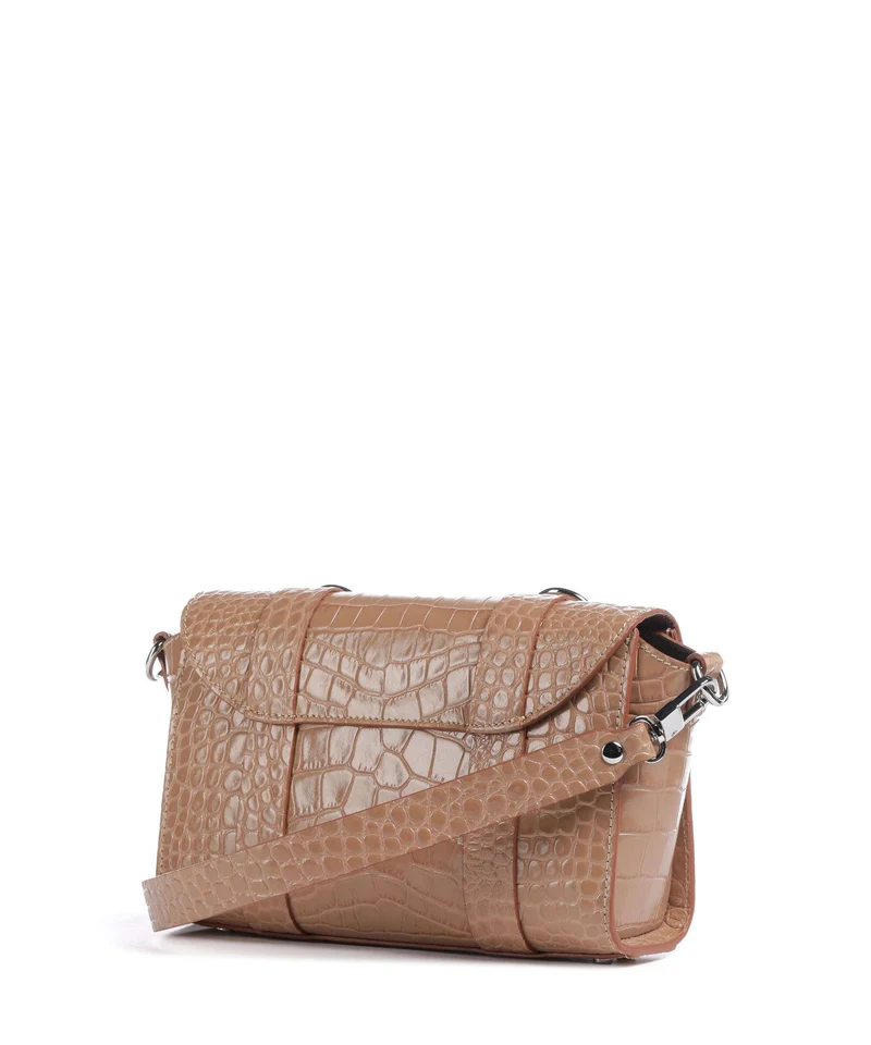 Vivienne Westwood Kimmy Embossed Croc Sac bandoulière dusty pink