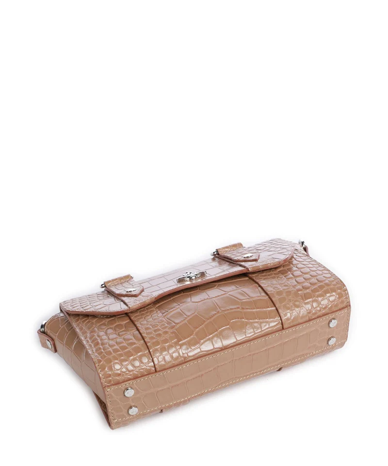 Vivienne Westwood Kimmy Embossed Croc Sac bandoulière dusty pink