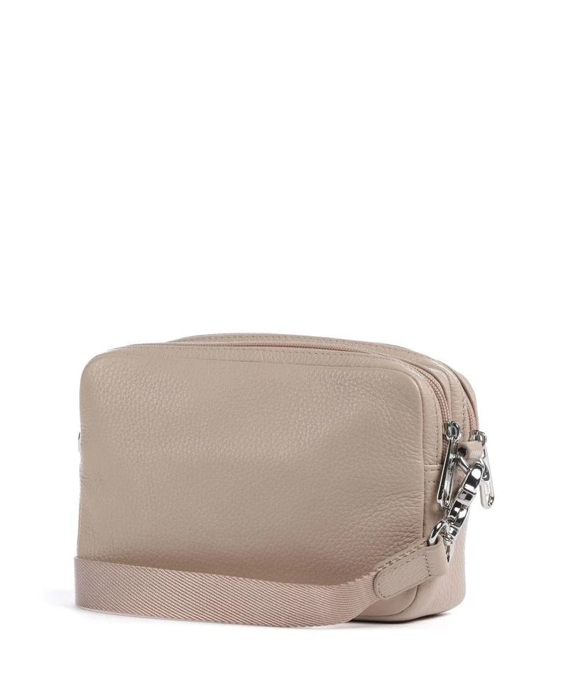 Mandarina Duck Mellow Leather Sac bandoulière warm taupe