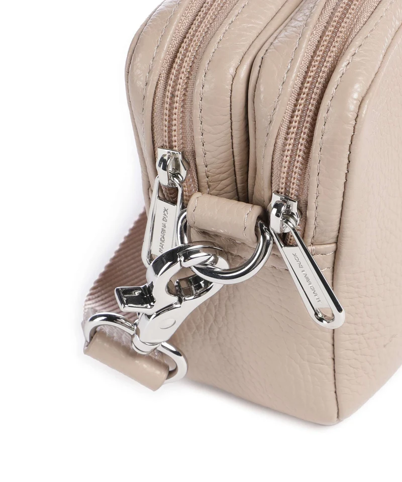Mandarina Duck Mellow Leather Sac bandoulière warm taupe