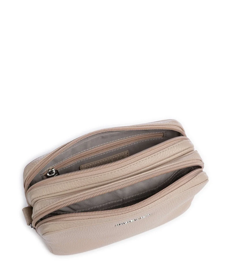 Mandarina Duck Mellow Leather Sac bandoulière warm taupe