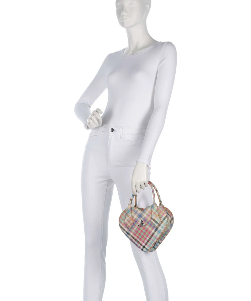 Vivienne Westwood Josephine Heart Buccia D'Arancia Sac à main heather plaid
