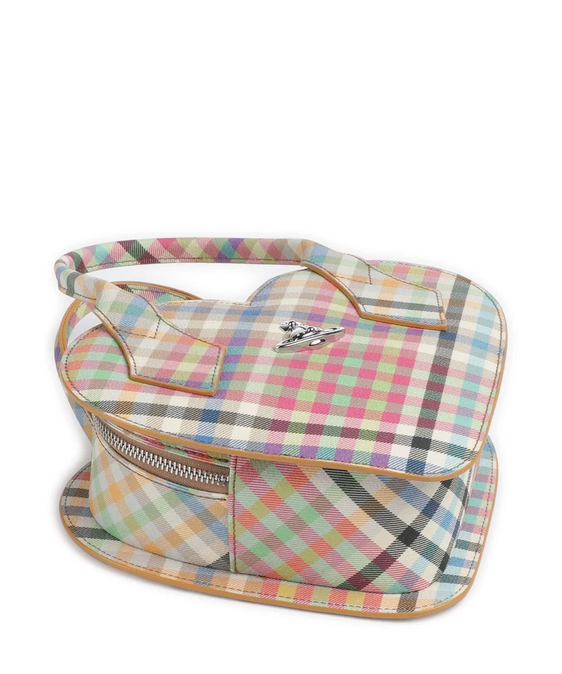 Vivienne Westwood Josephine Heart Buccia D'Arancia Sac à main heather plaid