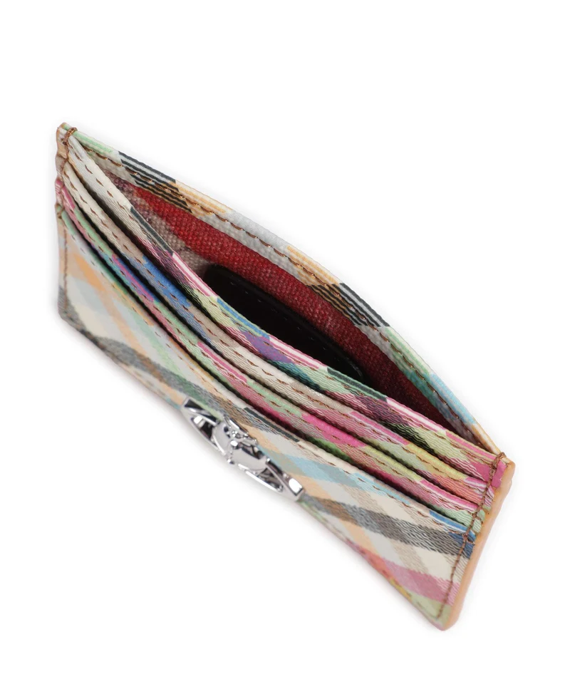 Vivienne Westwood Buccia D'Arancia Étui à cartes crédit heather plaid