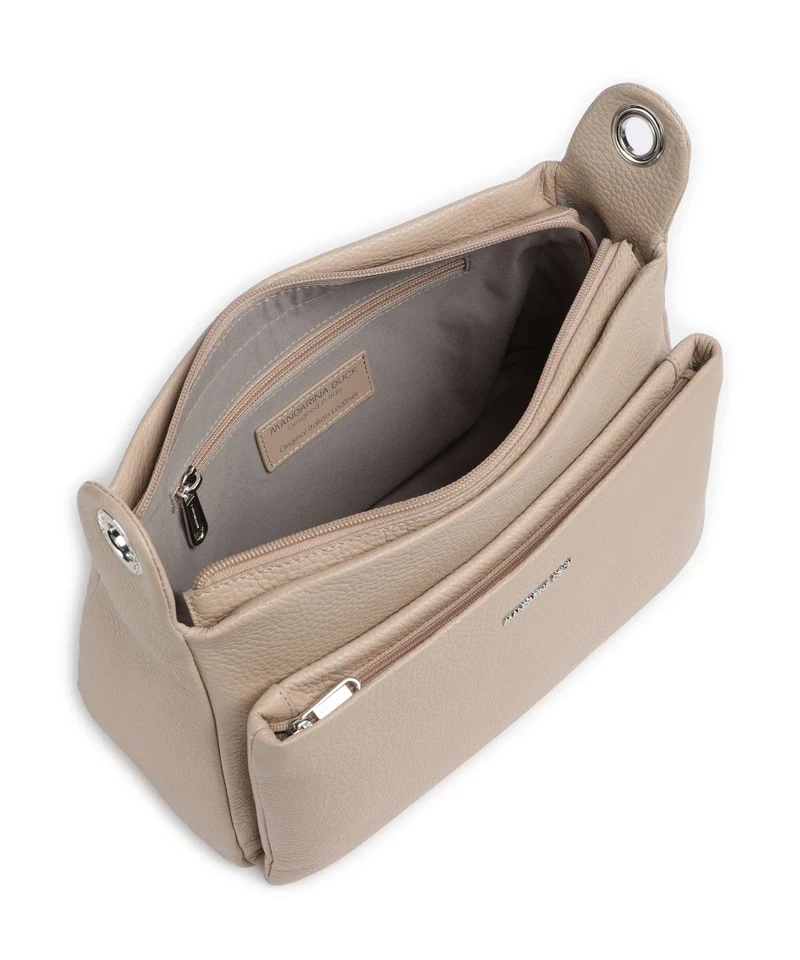Mandarina Duck Mellow Leather Sac porté épaule warm taupe