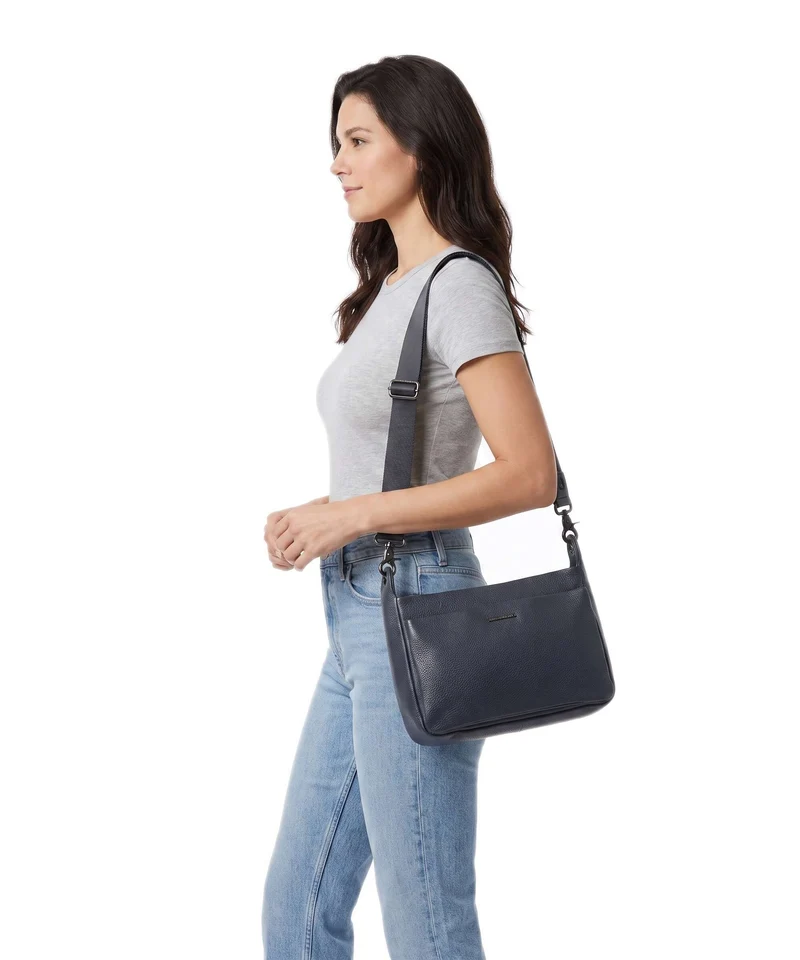 Mandarina Duck Mellow Leather Sac porté épaule dress blue