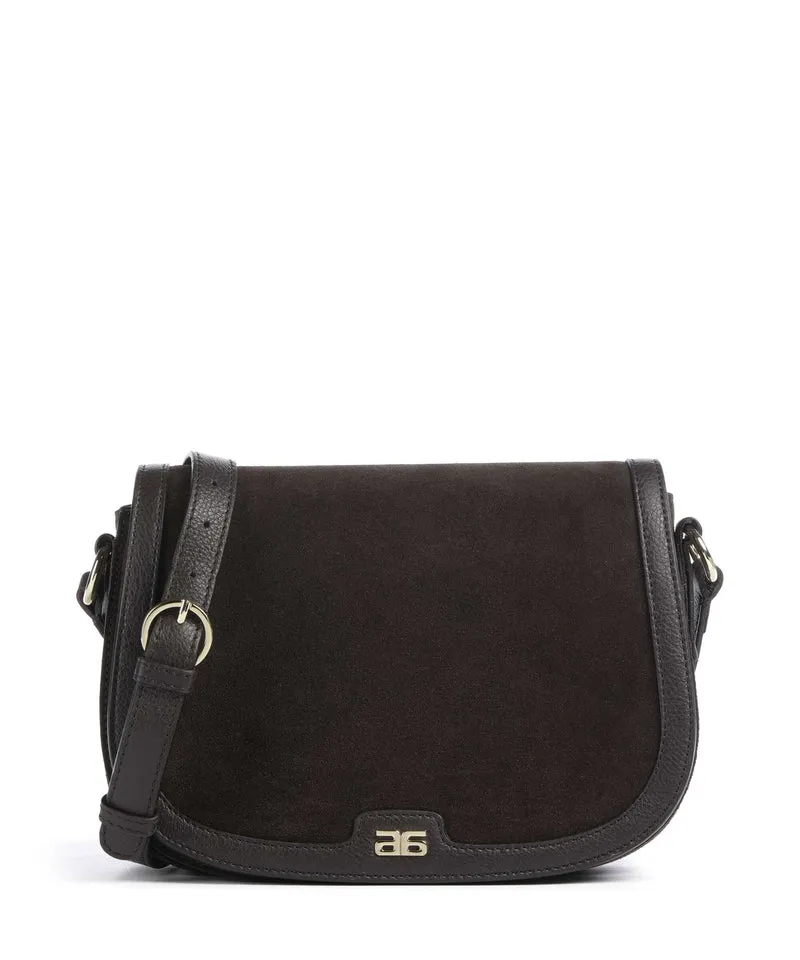 Abro Suede Rosalia Sac bandoulière dark brown