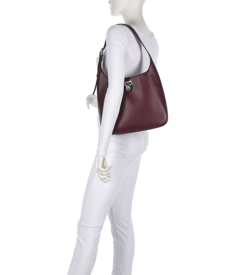 Lauren Ralph Lauren Tanner Large Sac porté épaule dark garnet