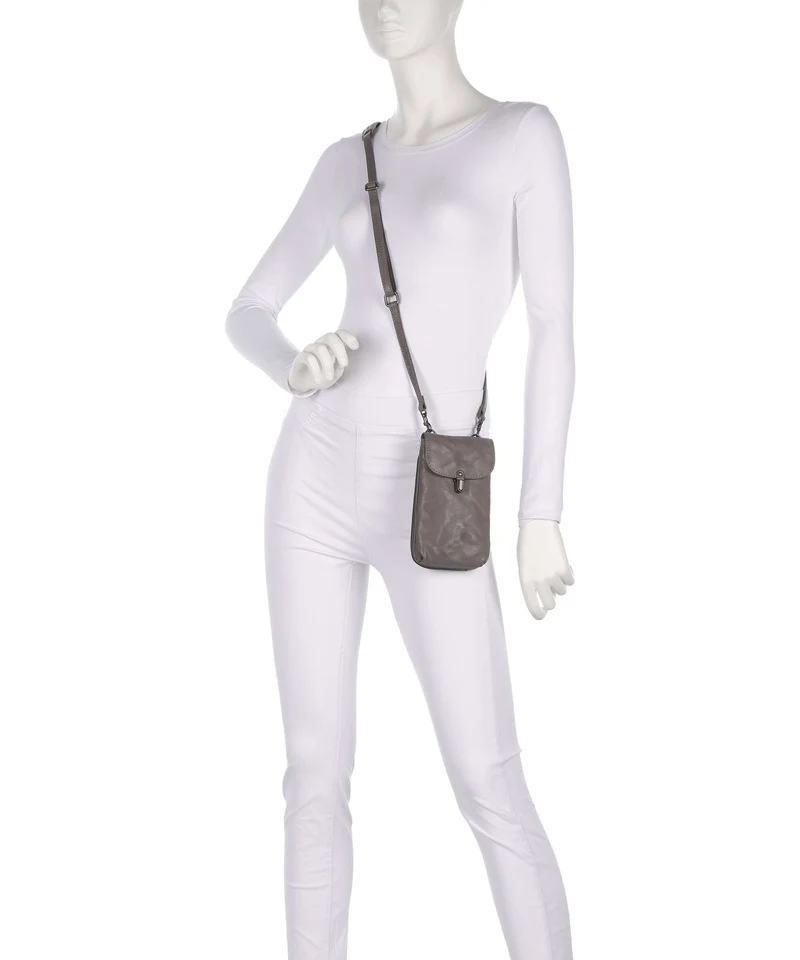 Aunts & Uncles Grandma's Luxury Club Mrs. Lemon Twist Pochette telephone oyster grey